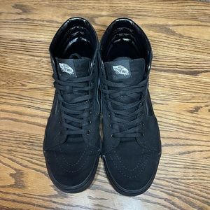 Vans Canvas SK8-HI Shoe All Black Men’s Size 12.